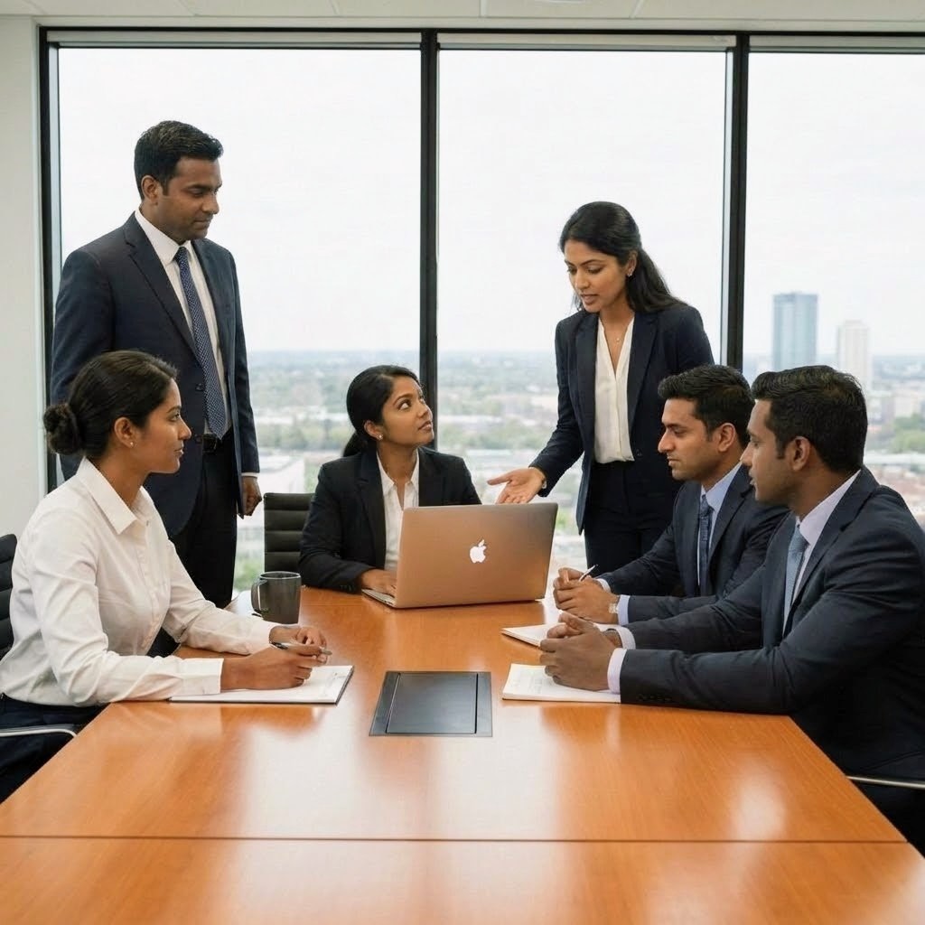 Ramdas G Fabricator team meeting